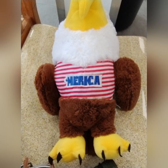 Fiesta Plush Bald Eagle Merica Stripes Patriotic USA 18 Inch - Picture 8 of 9